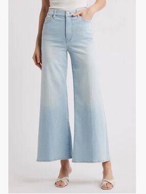 Frame Le Palazzo Light Blue High-Rise Wide-Leg Jeans